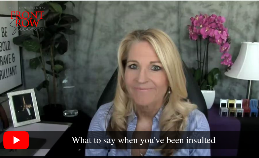 What to say when you've been insulted