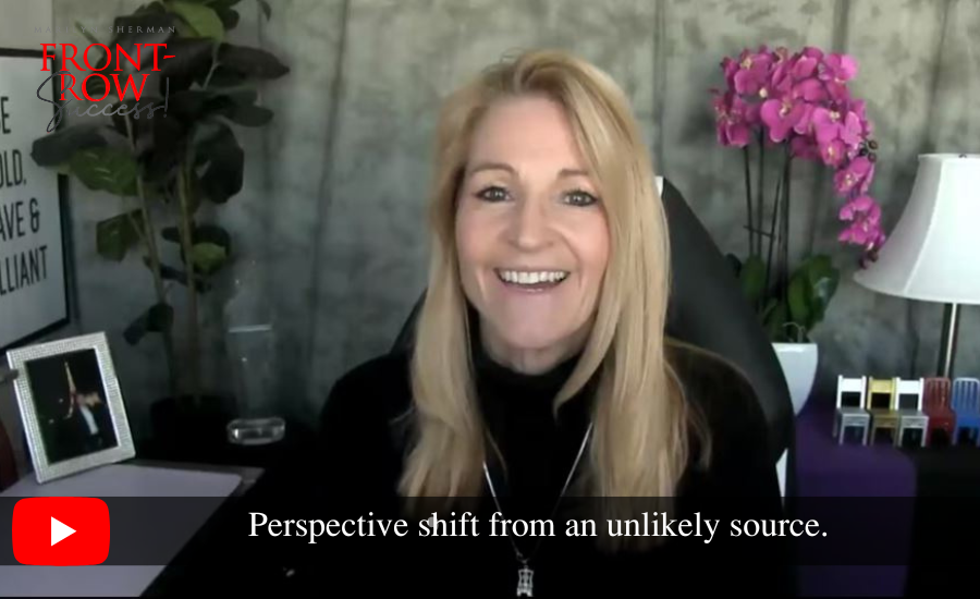 Perspective shift from an unlikely source.